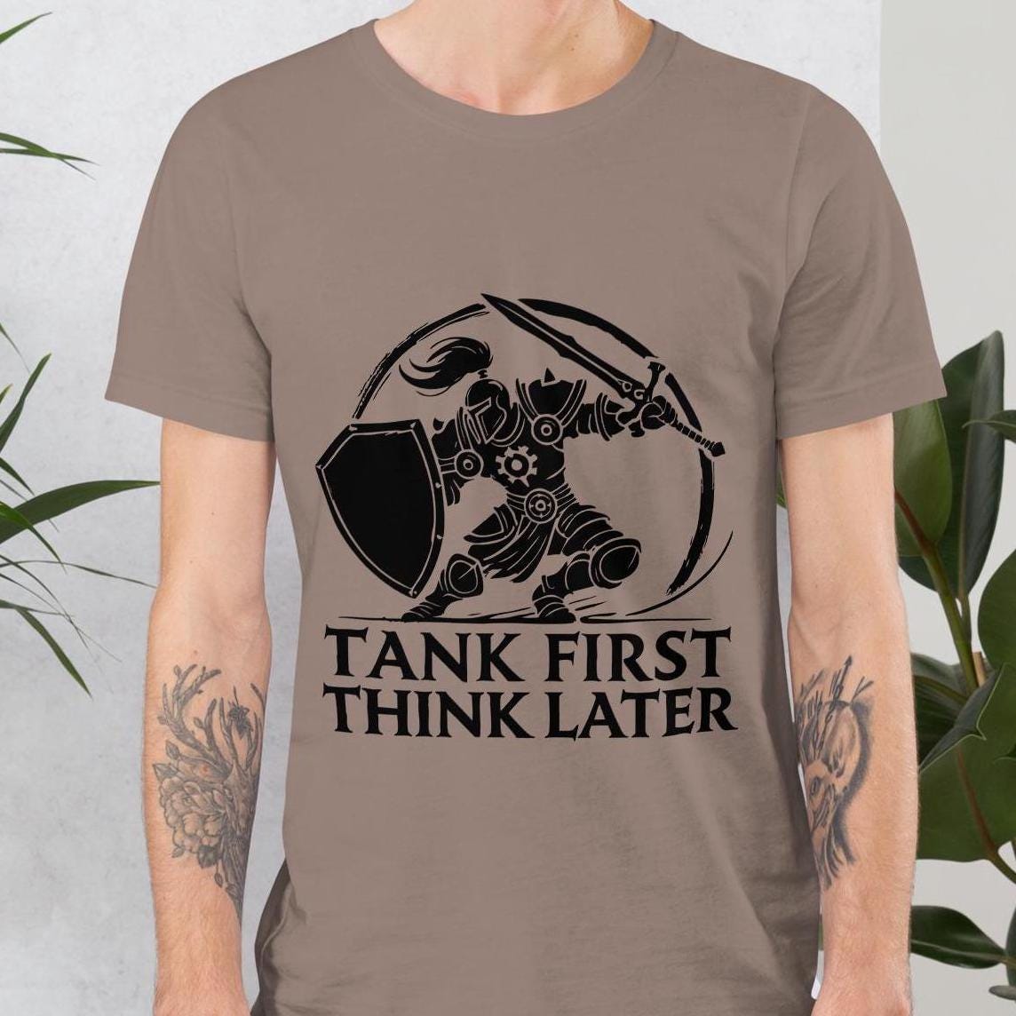 World of Warcraft-tankshirt, WoW-tankrolspeler, Warcraft-gamercadeau, Warcraft-gamingkleding voor Tanks Warrior Orc Paladin Druid Monk