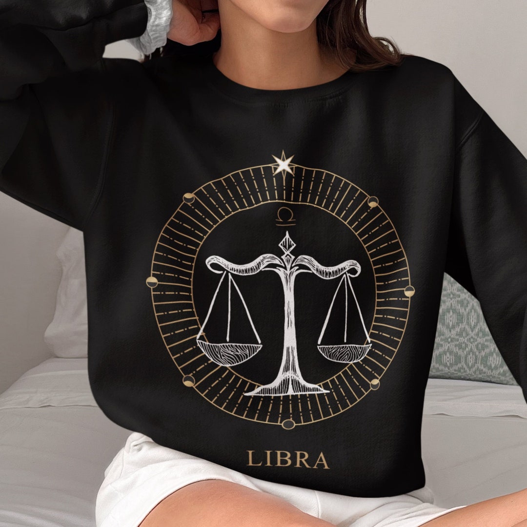 Zodiac Libra Birthday Sweatshirt Libra Horoscope Astrology Lover Jumper ...