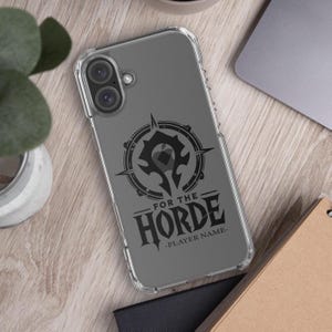 Warcraft Allianz Horde iPhone Hülle, MagSafe iPhone Hülle Horde Allianz, WoW Gamer Name Handyhülle, Warcraft Kollegium iPhone