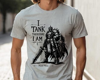 World of Warcraft I Tank Shirt Personalized WoW Tee Alliance Paladin Warcraft Gamer Gift for Him Gaming Apparel for Horde Blood Elf Warrior