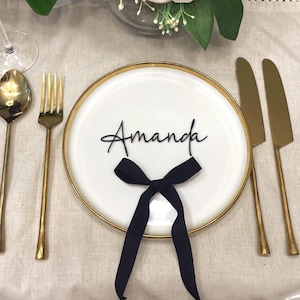 Marque-places en acrylique pour mariage, découpés au laser, noms de lieux, étiquettes de nom de réception de mariage de luxe, cadre pour le dîner, cartes de nom d'invité, mariage