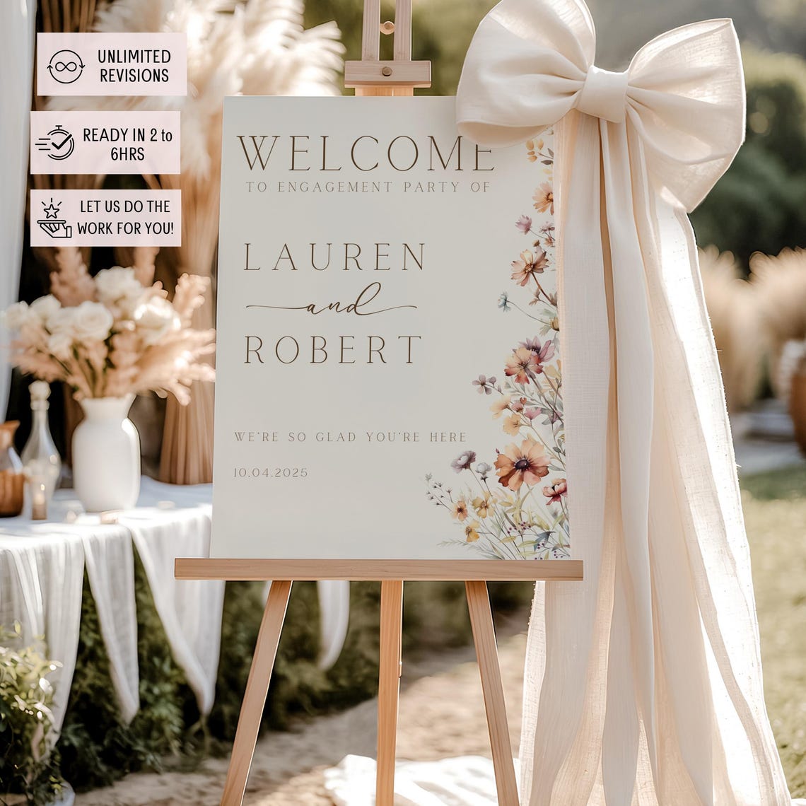 Autumn Colors Welcome Sign Engagement Welcome Board Earth Tone ...