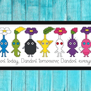 Pikmin Cross Stitch Pattern