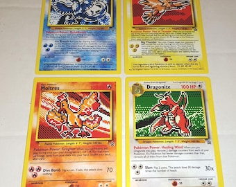 Custom Gen 1 Game Boy Legendaries Pokemon Trading Cards (1:1 Replica of a Real Card!)
