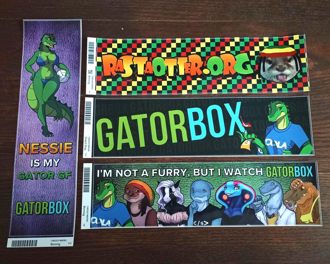 Gatorbox Mascot & Logo Bumper Stickers - 3