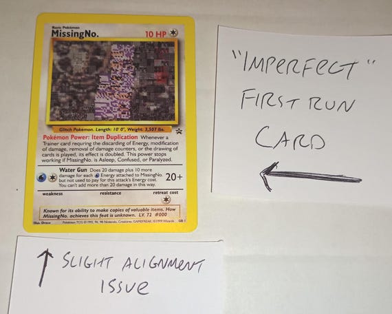 Custom Gen 1 Missingno Pokemon Trading Card (1:1 Replica of a Real Card!) -  Etsy
