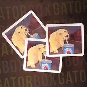 Adesivo da parete "Bepis Dog" di Gatorbox - 2,5" x 3"
