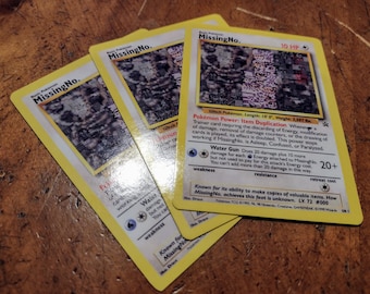 Custom Gen 1 MissingNo Pokemon Card - 1:1 Replica of a Real Card!