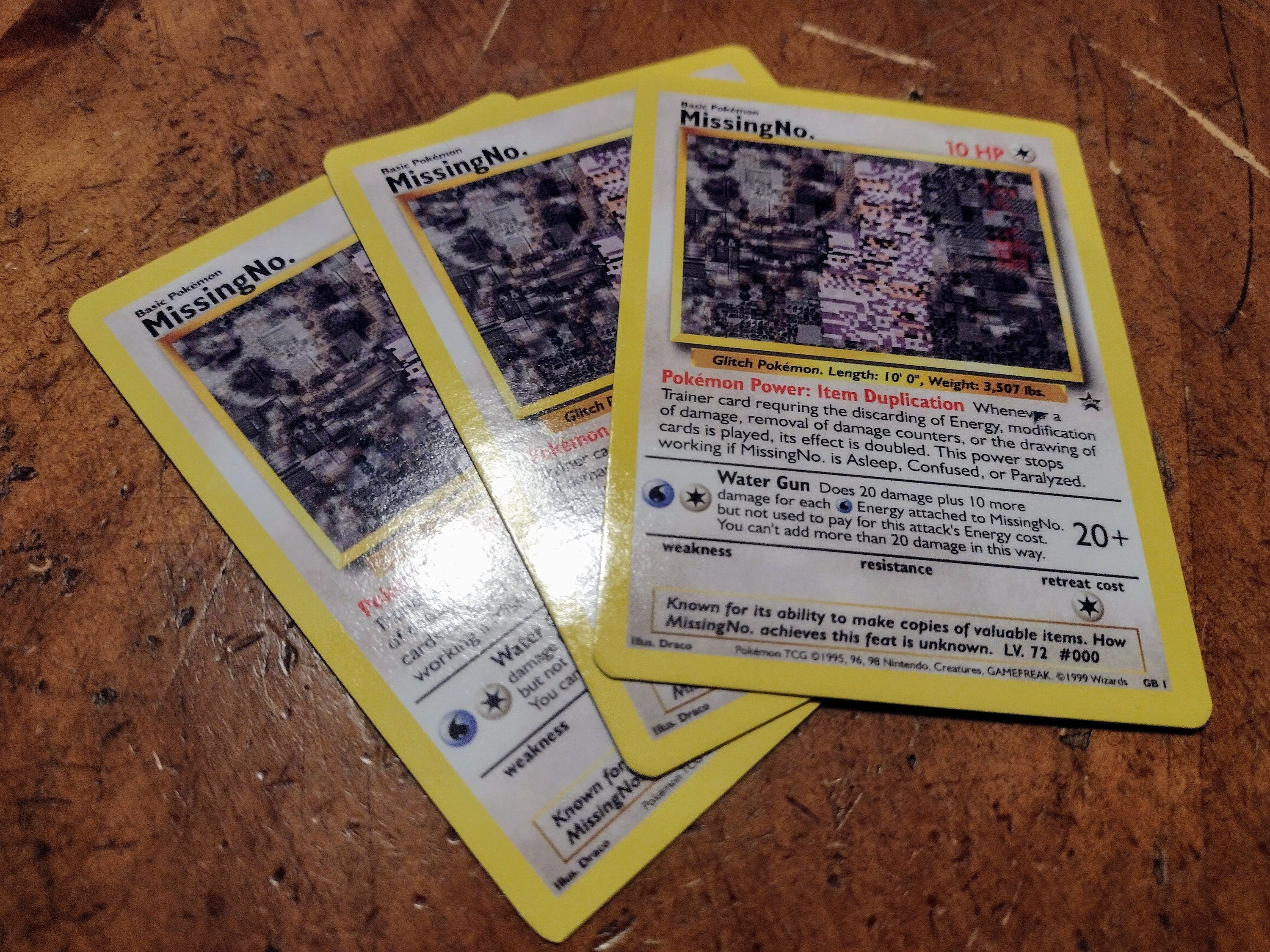 Custom Gen 1 MissingNo Pokemon Card - 1:1 Replica of a Real Card!
