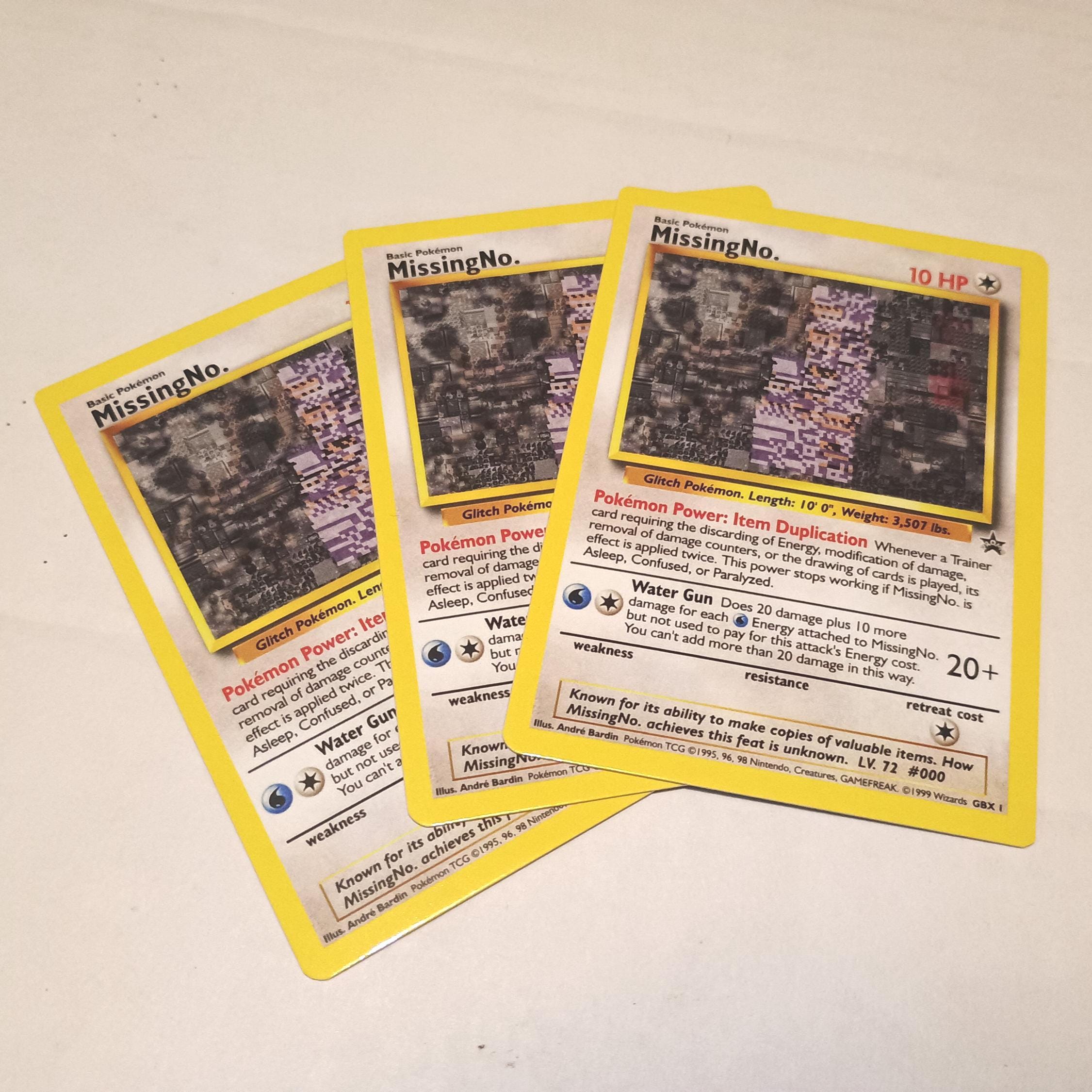 Custom Gen 1 Missingno Pokemon Trading Card (1:1 Replica of a Real Card!) -  Etsy