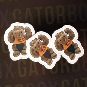 Adesivo Emote "Muscles Gator" di Gatorbox - 5,1 cm x 4,4 cm