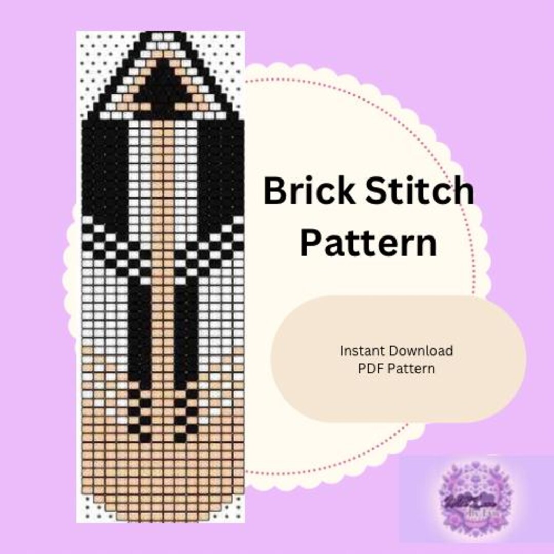 New Year Brick Stitch Fringe Pattern - Etsy