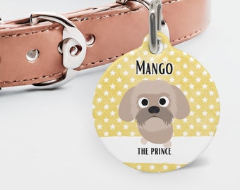 Personalized Dog ID Tag | Custom Dog ID | Puppy Name Tags | QR Code Dog Tag | Shih Tzu | Personalized Gift for Dogs