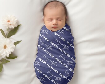 Personalized Custom Swaddle Name Swaddle Swaddle Gift Baby Swaddle Kids Blanket Newborn baby Custom gift Baby Boy Personalized Baby Blanket