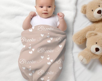 Personalized Newborn Swaddle Blanket Name Swaddle Swaddle Gift Baby Swaddle Kids Blanket Personalized Gift Custom Gift Gift Newborn