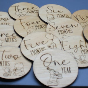 Hitos del bebé Winnie the Pooh, 16 piezas.