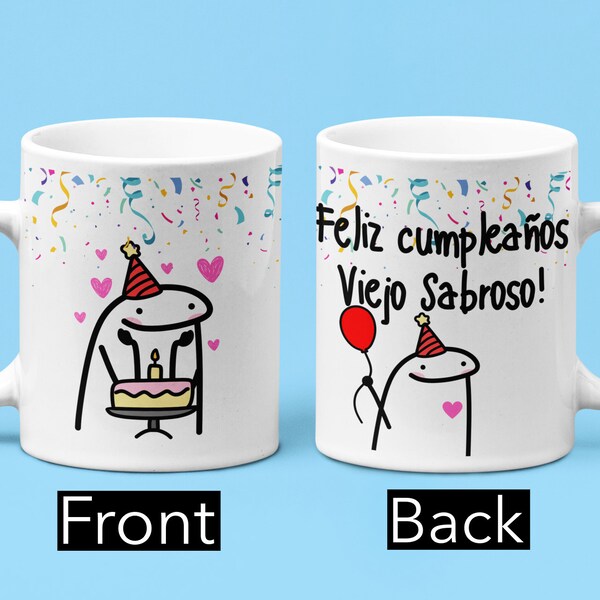 Customized Birthday Gift Mug 11oz/ Taza de de regalo  para cumpleaños personalizada/11oz