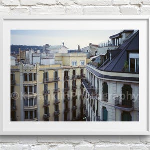 Barcelona City Apartments Photo Print: Barcelona, Spain | Eixample Neighborhood | Spanish Architecture | 35mm Film Photo