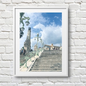 Marseille Schritte Fotodruck | Kunst aus Südfrankreich | Marseille Postkarte | Französische Riviera Digital Art | Pastellfarbdruck | Frankreich Reisekunst
