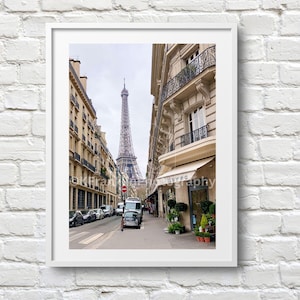 Eiffel Tower Photo Print | Paris Street Photography | Paris Skyline | Paris Artwork | French Home Decor | Original Art Print | Cityscape Art