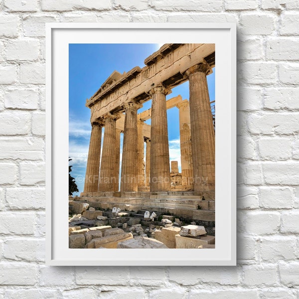 Athens Color Print | Acropolis | Parthenon Photo Print | Athens Wall Art | Artistic Photo Print | Athens Greece Poster Wall Art 4x6 5x7 8x10
