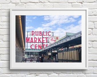 Pike Place Market Photo Print: Seattle Travel Photography | Pacific Northwest Art Print