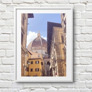 Duomo Florence Photo Print | Duomo Firenze | Italy Street Photo | Florence Italy Travel Photography | Italian Renaissance Architecture
