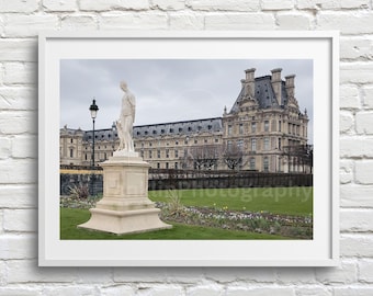 Louvre Museum Photo Print: Paris, France | Jardin des Tuileries | Paris Architecture Photography