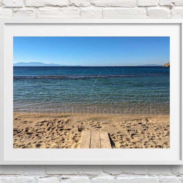 Mykonos Photo Print | Mykonos Greece | Mykonos Wall Art | Naxos | Greece Photography | Beach Photo Print | Mykonos Summer Print