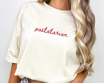 Spaghetti Shirt Nonna Gifts Culinary Shirt Tomato Girl Shirt Vegan Pasta Gift Old Money Aesthetic Comfort Colors Summer Italia Shirt