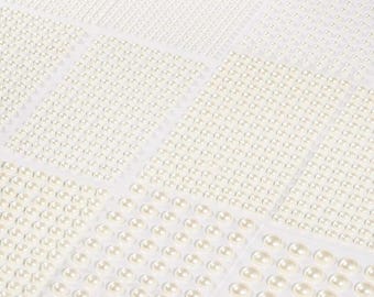 Self Adhesive Ivory Pearl Sheet, DIY Craft Embellishments
