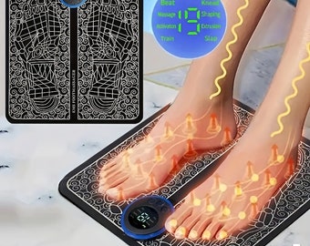 New Pain Relief Foot Massager, FOOT MASSAGER, Pad Blood Circulation USB Rechargeable Portable Home Foot Massager Pad Relaxation