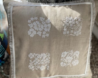 Cross stitch pillow cover