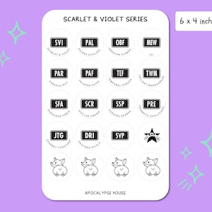 Pokemon Sammelkarten Set Sticker Etiketten