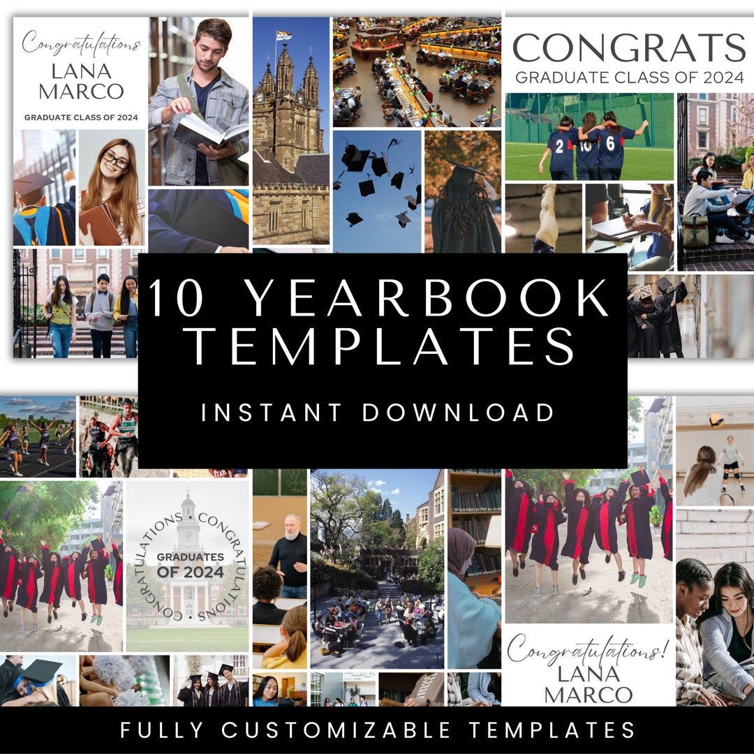 Canva Yearbook Template Senior Yearbook Ad Template Grad Announcement Canva Yearbook Template Senior Yearbook Ad Template Grad Announcement