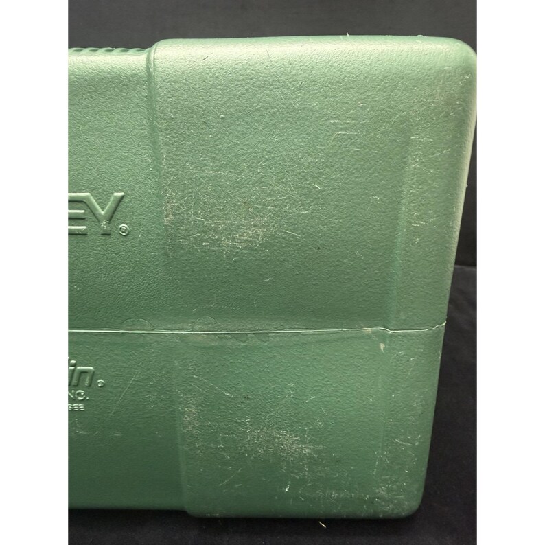1989 Stanley Aladdin Cooler Green Insulated Divided Lunch Box No Thermos USA image 12