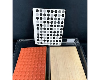 Stampin' Up! DOTTED Wood Mounted Rubber Stamp 2006 Vintage Stamp Retired NOS