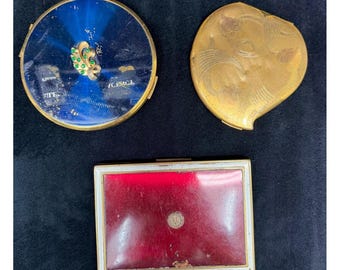 Vintage Compacts/Cigarette Case (3) Elgin American Dorset 5th Ave, Naional Park
