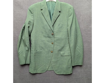 Vtg Boy Scouts of America Hart Schaffner & Marx Mens Sport Coat Green 42" Chest