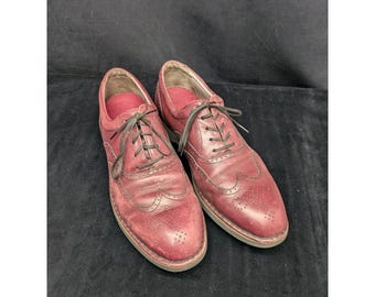 Vtg DresSports by Rockport Purple Leather Shoes 3677 Size 9.5 Yogoslavia Vibram