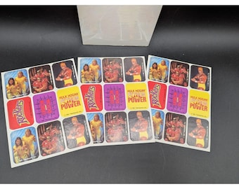 1991 WWF Superstars 27 stickers Hulk Hogan Rockers LOD vtg Wrestling Near Mint