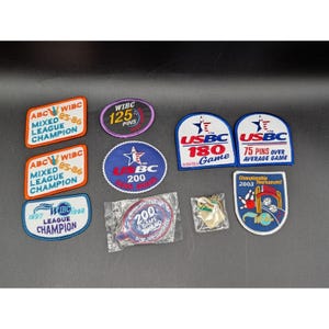 Vintage WIBC USBC Bowling Patches & Keychains – 80s 90s 00s Collectibles