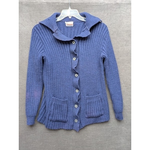 Knockabouts by Pendleton Blue Virgin Wool Cardigan Sweater Granny Mail Lady 40 画像 1