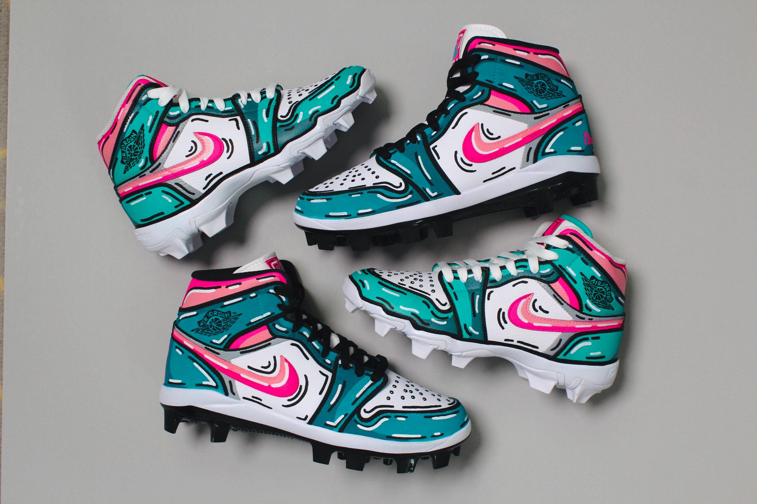 custom air jordan baseball cleats