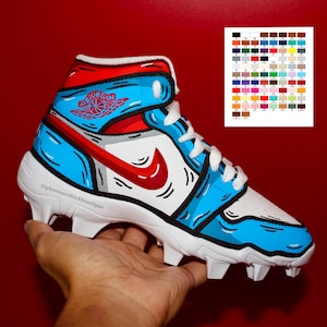 Pick Your Colors - Kids' Custom Jordan 1 Mid Multisport Cleats
