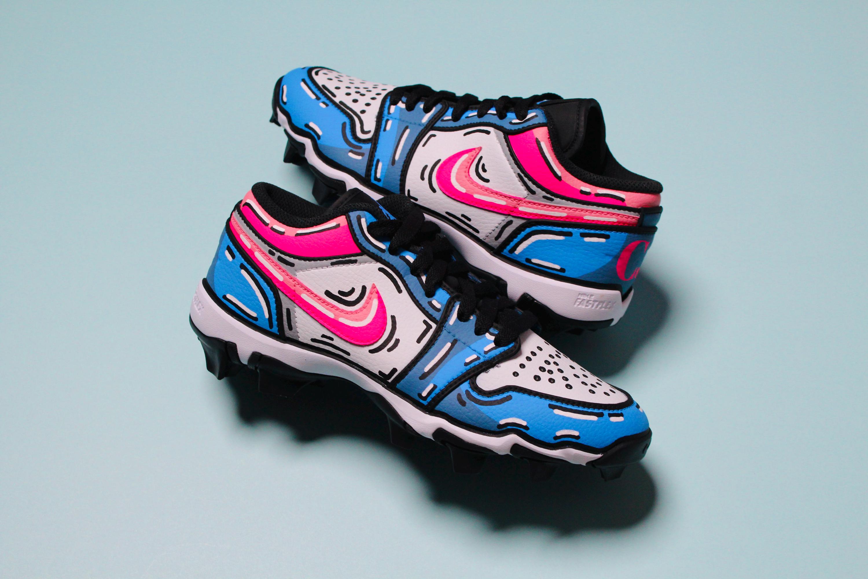 custom nike softball cleats