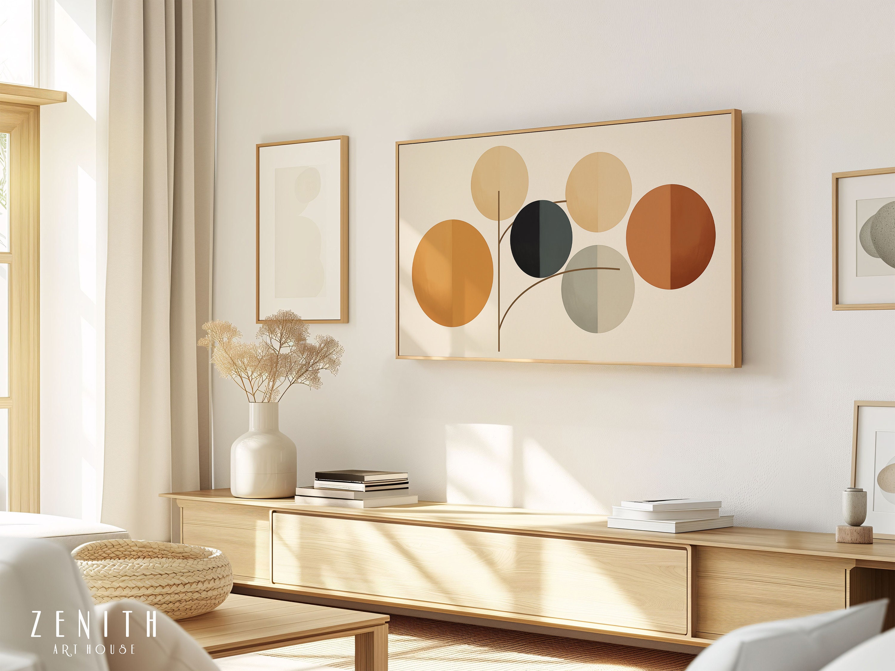Mid Century Modern Circle Print Samsung FRAME TV Art, Neutral Minimalist Wall Decor, Japandi, Boho, Retro, Scandinavian, Digital Download - Etsy Mid Century Modern Circle Print Samsung FRAME TV Art, Neutral Minimalist Wall Decor, Japandi, Boho, Retro, Scandinavian, Digital Download - Etsy