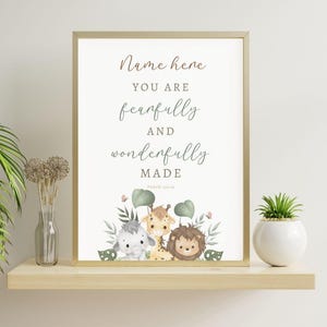 Personalized Gift, Christian Nursery Decor, Kids Bible Verse Wall Art, Baby Boy NurseryArt, Christian Gift, Baby Girl Nursery, Printable