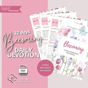 Daily Devotional Journal for Women Christian Devotional Personal Gift for Women Devotional Affirmation for Women Printable Bible Verses