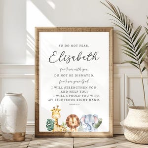Personalized Gift, Christian Nursery Decor, Kids Bible Verse Wall Art, Baby Boy Nursery, Christian Gift, Baby Girl Nursery, Dedication Gift